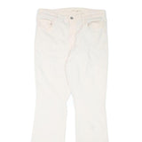 LEVI'S Womens Cotton Blend White Regular Tapered Trousers W32 L30 Classic Fit