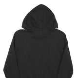 PUMA Womens Black Hoodie S Cotton Blend Pullover Logo Sweatshirt