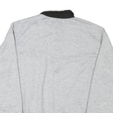 SCANDIA WOODS Mens Grey & Black Collar L Cotton Blend Sweatshirt Pullover