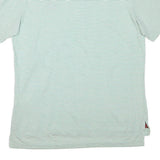 RALPH LAUREN Mens Green & White Striped Golf Short Sleeve Polo Shirt L Golf