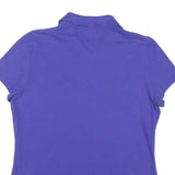 TOMMY HILFIGER Womens Blue Polo Shirt Short Sleeve XL Cotton Blend Casual