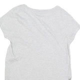 FILA Womens Grey Cotton Blend T-Shirt S Short Sleeve Round Neck Logo Print
