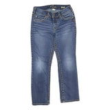 SILVER JEANS Womens Regular Fit Blue Denim Straight Cotton Blend W28 L25 Stylish