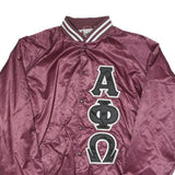 CARDINAL Womens Maroon Satin Jacket M Polyester Button Varsity Style Greek