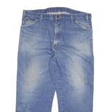 DICKIES Mens Jeans Blue Regular Straight Denim Medium W40 L29 Workwear Zip