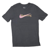 NIKE Womens Black Running T-Shirt L Short Sleeve Crew Neck Sports Casual Cotton