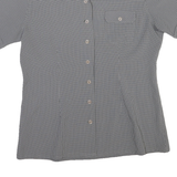 MAMMUT Womens Grey & Black Check Shirt L Outdoor Lightweight Breathable