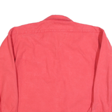 CODET Mens Red Workwear Shirt L Long Sleeve Button Cotton Blend Utility Shirt