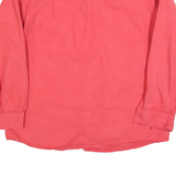 CODET Mens Red Workwear Shirt L Long Sleeve Button Cotton Blend Utility Shirt