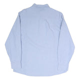 KICKERS Mens Blue Shirt L Button-Down Collar Long Sleeve Cotton Blend Classic