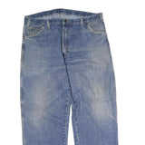 DICKIES Mens Jeans Blue Regular Straight Denim Medium W40 L30 Workwear Zip