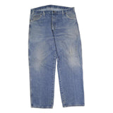 DICKIES Mens Jeans Blue Regular Straight Denim Medium W40 L30 Workwear Zip