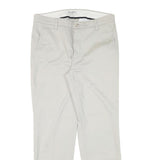 DOCKERS Mens Slim Beige Cotton Blend Trousers W32 L28 Zip Classic Regular Fit