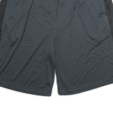 ADIDAS Mens Shorts Black & Dark Grey Sports XL W32 Polyester Blend Athletic