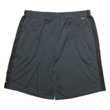 ADIDAS Mens Shorts Black & Dark Grey Sports XL W32 Polyester Blend Athletic