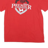 NIKE Mens Red Premier Invitational Graphic T-Shirt L Short Sleeve Crew Neck