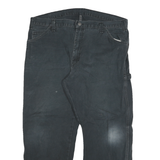 DICKIES Mens Relaxed Black Jeans Denim W40 L28 Workwear Zip Closure Casual