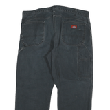 DICKIES Mens Relaxed Black Jeans Denim W40 L28 Workwear Zip Closure Casual