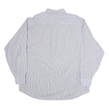 TOMMY HILFIGER Mens Blue Striped Shirt XL Classic Button Down Cotton Casual