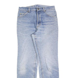 LEE Womens Regular Fit Blue Denim Straight Leg Cotton Blend Jeans W31 L28 Zip