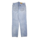 LEE Womens Regular Fit Blue Denim Straight Leg Cotton Blend Jeans W31 L28 Zip
