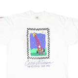 SPORT SERVICE Single Stitch White Catch A Dream Festival Graphic T-Shirt XL