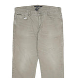 CALVIN KLEIN JEANS Mens Regular Fit Beige Denim W38 L30 Zip Cotton Blend Casual