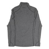 MAMMUT Womens Grey & Navy Zip Jacket S Polyester Blend Plain Activewear Outdoor