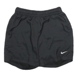 NIKE Mens Black Casual Shorts S W26 Polyester Sportswear Logo