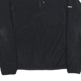BERGHAUS Womens Black Plain Polyester Jumper 1/4 Zip Regular UK 14 Outdoor