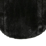 COOL FACE Womens Black Faux Fur Cropped Jacket M Polyester Blend Soft Texture