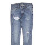 LEVI'S 519 Mens Slim Blue Denim Rinse W30 L30 Distressed Jeans