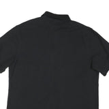 TOMMY HILFIGER Mens Black Short Sleeve Plain 2XL Polo Shirt Cotton Blend
