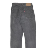 LEVI'S Mens Black Regular Fit Straight Denim Jeans W30 L32 Classic Style Zip