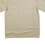 DICKIES Mens Beige Cotton Short Sleeve Shirt L Button Pocket Workwear