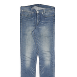 LEVI'S Mens Slim Blue Denim Medium Wash Jeans W30 L33 Zip Classic Fit Casual