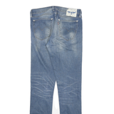 LEVI'S Mens Slim Blue Denim Medium Wash Jeans W30 L33 Zip Classic Fit Casual