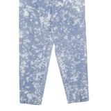 REWORK Womens Classic Blue Denim Stone Wash Jeans W26 L32 High Waist Button