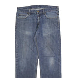 CARHARTT Mens Jeans Blue Regular Straight Denim Medium W34 L32 Durable Workwear