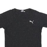 PUMA Mens Black Short Sleeve Crew Neck Cotton Blend T-Shirt M Sportswear
