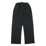 LEVI'S Womens Black Relaxed Straight Denim W22 L27 Zip Casual Fashion Jeans