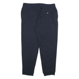 NAUTICA Mens Joggers Navy Blue L W32 L26 Cotton Blend Slim Tapered Sweatpants