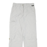SCHOFFEL Womens Regular White Outdoor Zip Trousers W28 L30 Lightweight Comfort