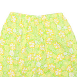 Mens Yellow Floral Pattern Cotton Blend Casual Shorts XXS W24 Summer