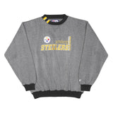 LOGO ATHLETIC Mens Grey Pittsburgh Steelers Crew Neck XL Sweatshirt Cotton Blend
