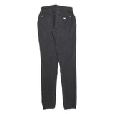 GUESS Womens Slim Black Denim Slim Fit Jeans W26 L32 Zip Pocket Design