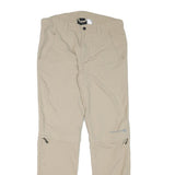 TREVOLUTION Mens Polyester Blend Beige Regular Zip Regular Fit Straight Leg