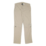 TREVOLUTION Mens Polyester Blend Beige Regular Zip Regular Fit Straight Leg