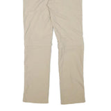 TREVOLUTION Mens Polyester Blend Beige Regular Zip Regular Fit Straight Leg