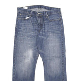 LEVI'S 514 Classic Mens Jeans Blue Regular Straight Denim Medium W36 L32 Zip